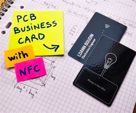 pcb business card with nfc|nfc business card template.